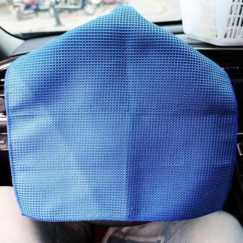Microfiber Car Wash Towel Waffle Car Windshield Absorbent Wipe Towel Car Detailing Cleaning Tools,Gray in Saudi Arabia