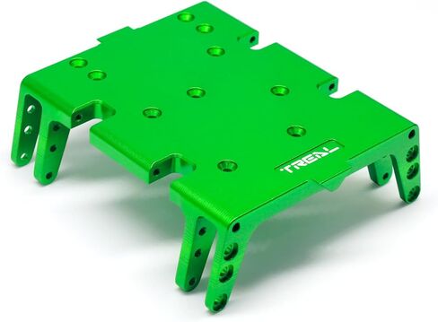 لوح حماية لوح انزلاقي مركزي من الألومنيوم من TREAL 7075 للمحور 1/8 AXP8 Gilamon (أخضر) in Kuwait