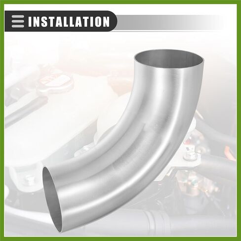 Universal 90 Degree Bend Elbow Intercooler Pipe Air Intake Tube, 4" OD, 102mm OD, Leg Length 4", 100mm Leg Length, 6061 Aluminum Alloy, Silver Tone Vehicle Components in Saudi Arabia