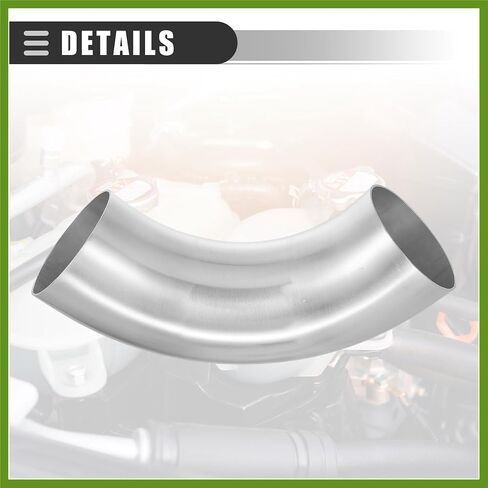 Universal 90 Degree Bend Elbow Intercooler Pipe Air Intake Tube, 4" OD, 102mm OD, Leg Length 4", 100mm Leg Length, 6061 Aluminum Alloy, Silver Tone Vehicle Components in Saudi Arabia