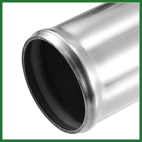 Motoforti OD 60mm 2.35" Length 12" 300mm Aluminum Alloy Tube Intercooler Pipe Straight Air Intake Tube Silver Tone for Car Long-lasting in Saudi Arabia