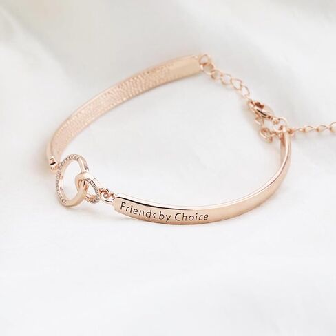 FEELMEM Cousins Bracelet Cousins By Blood Sisters By Heart Friends By Choice Bangle Bracelet Cousin Gift for Cousin Friend in Kuwait