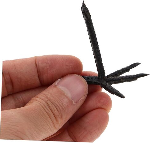50pcs Simulation Crow Feet Animal Claws Black Plastic Chicken Claw Parts for Stuffed DIY Crow Craft Supplies Halloween Party Decoration Accessories in Saudi Arabia