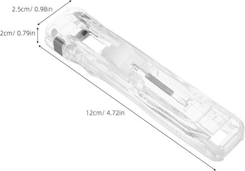 Tofficu 1set Portable Push Stapler with Binder Clips Compact Handheld Metal Clip Dispenser for Office and School Effortless Binding of Books and Documents Modern Design in Saudi Arabia