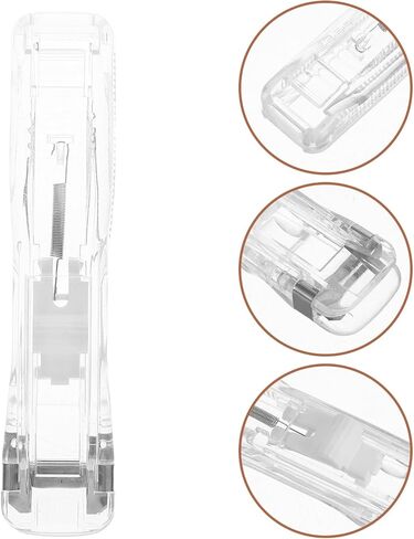 Tofficu 1set Portable Push Stapler with Binder Clips Compact Handheld Metal Clip Dispenser for Office and School Effortless Binding of Books and Documents Modern Design in Saudi Arabia