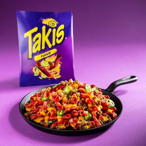 Takis 18 pc / 1 oz Variety Pack, Assorted Flavored Mixed Rolled Tortilla Chips – (5) Fuego, (5) Blue Heat, (4) Nitro, (4) Crunchy Fajitas (Pack of 2) in Saudi Arabia