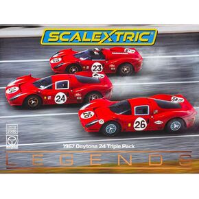Scalextric 1967 Daytona 24 Triple Pack 1:32 Slot Race Cars Limited Edition Box C4391A