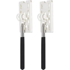 Veemoon Telescopic Rod Card Holder: 2PCS Vehicle Parking Swiping Stick Reacher Grabber Tool Car Parking Contactless Payment Rod for Car Parking Fee Paying,Car Parking Rod