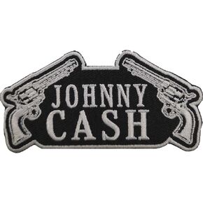 Men's Johnny Cash Gun Woven Patch