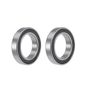 uxcell 6806-2RS Deep Groove Ball Bearings 30mm Inner Dia 42mm OD 7mm Bore Double Sealed Chrome Steel Z2 2pcs
