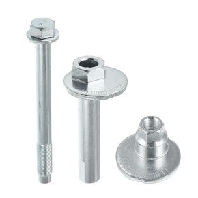 VekAuto Eccentric Alignment Camber Bolt Compatible for Toyota FJ Cruiser 2007-2009 for Lexus GX470, Durable Metal Silver Tone Alignment Caster Fitting Adapter