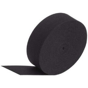 1 Roll Black 16.4 Ft Length 2 Inch Wide High Elastic Crochet Belt Flat Sewing Elastic Cord Stretch Knitting Ribbon Bands Latex Elastic Belt Trousers Waistband DIY Garment Craft Tools Accessories