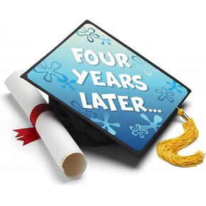 Four Years Later Grad Cap Tassel Toppers