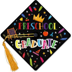 قبعة التخرج توبر لمرحلة ما قبل المدرسة رياض الأطفال الابتدائية قبعة التخرج الزينة التالي وقف رياض الأطفال غراد غطاء تغليف in Kuwait