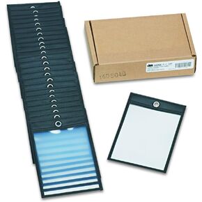 Oxford 64204 Poly Shop Ticket Holders, Clear Front and Back, 4 x6 Insert Size, 25 per Box