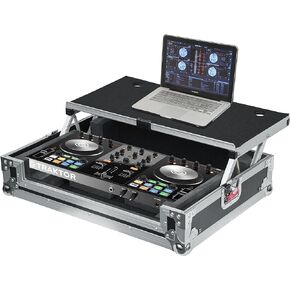 Gator Cases G-TOUR Series DJ Controller Road Case with Sliding Laptop Platform - Universal Fit for Small Controllers; (G-TOURDSPUNICNTLC)