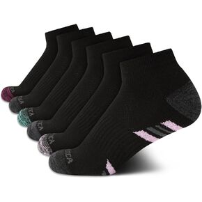 Nautica Women's Comfort Cushioned Quarter Cut Moisture Control Athletic Socks (6 Pack)