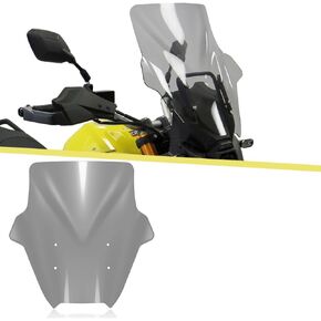 for Motorcycle Windscreen V-Strom 800DE Windshield Accessories Motorcycle Windscreen Wind Shield Screen Deflector Spoiler Protector v Strom 800de 2023 2024 (Grey)