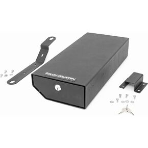 Rough Country Under Seat Lock Box for 2007-2018 Jeep Wrangler JK/JKU - 99035,Black