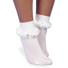 Jefferies Socks Baby Girls' Seamless Tutu Ruffle Lace Turn Cuff Socks 1 Pair Pack