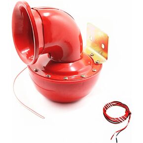 Viping Car Horn 150db Air Horn Electric Bull Horn Loudspeaker Red Horn Unique cow called sound Metal Horn Super Loud horn for Any 12V Vehicles Trucks Lorrys Trains Boats Motorcycle Cars etc