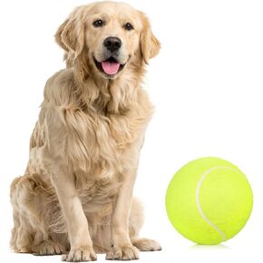 LIXADA 9.5" Oversize Giant Tennis Ball for Children Adult Pet Fun (Shipped Deflated)