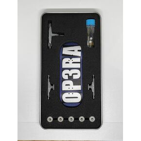 LEEFAI Op3ra Pro Fingerboard Complete 34 * 96mm Maples Wood Deck,UV Printing Graphic-Solid Single Axles Pro Trucks & 5 Urethane Bearing Wheels,-Replace Bushings-Blocks(Blue) Edition in Kuwait