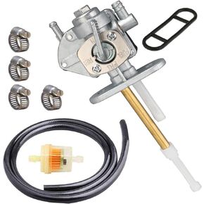 LT80 Fuel Vavle Petcock Shut Off Tank Switch + Fuel line Replacement for Suzuki DRZ400 LT80 LTZ250 LTZ400 Yamaha YFS200 YFM250 350 600 YFM660 YFZ350 Raptor 660 Wolverine Banshee 350 Grizzly Blast