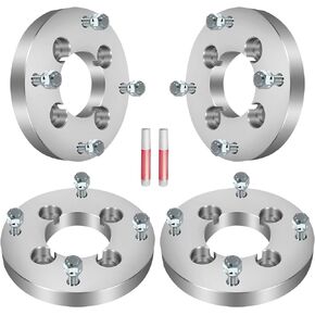 GDSMOTU Wheel Spacers, 4x110 to 4x156 for Suzuki for Quadsport 250 1989-1990 for Suzuki for Eiger 400 2002-2007, 1 Wheel Adapters & Spacers with 12x1.25 Studs 74 mm Bore 4Pcs Silver