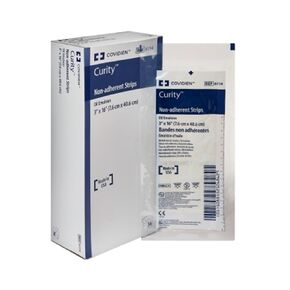 Covidien 6114 Curity Non-Adherent Strips, Oil Emulsion, 3" x 16" Size (Pack of 36)