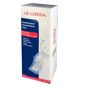 ALL GOOODA Transparent Film Dressing 4"x12" (15 Pack) + Absorbent Pad, Waterproof Bacterial Barrier, IV Adhesive Bandages, Tattoo Aftercare, Wound Care, Post Surgical, Hip, Shoulder, Knee Replacement