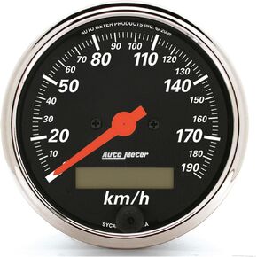 Auto Meter 1487-M Designer Black Electric Programmable Speedometer,3.125 in.