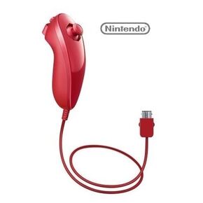 Nintendo Red Nunchuk for Wii U / Wii (Certified Refurbished)