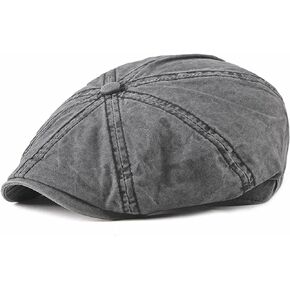 Panchitalk Vintage Newsboy Cap Octagonal Cap Driving Cabbie Outdoor Retro Flat Hat for Men