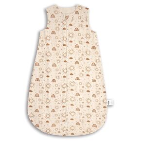 MEXXI Baby Sleep Sack 3-6 months 1.0 TOG, Muslin Wearable Blanket, Baby Sleeping Bag with 2-Way Zipper for Babies Unisex
