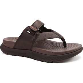 ONCAI Mens Orthopedic Flip Flops Men's Walking Sandals with Arch Support Sport Recovery Sandal for Man size 7-14