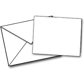 Blank White Mini Note Card Sets - 40 Cards & Envelopes - Small Note Cards with Mini Envelopes