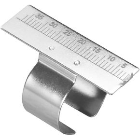 ARTIBETTER Dental Root Canal Measurement Instrument Stainless Steel Gauge Finger Ruler Aluminium endodontic File Ruler Dental Finger Ring Finger Ruler Span