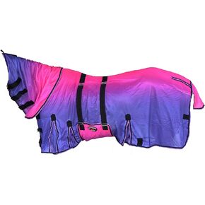 72" Horse Light Summer Spring Airflow Mesh Removable Neck Pink Ombre 73159