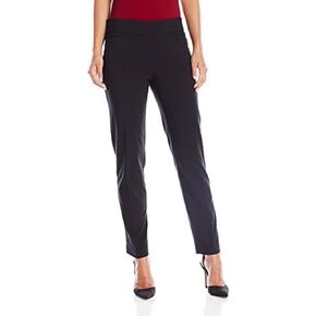 Briggs New York Women's Petite Super Stretch Millennium Welt Pocket Pull On Career Pant