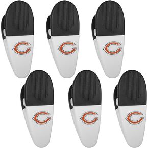 Siskiyou Sports NFL Chicago Bears Chip Clip Magnets, 6pk White, One Size