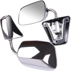SCITOO Side Mirrors Fit for Chevy for GMC Towing Mirror Replacement Side View ABS Plastic Manual Folding Door Mirror for 1973-1991 for Chevy Blazer Suburban 1978-1991 Van 1973-1987 for GMC Jimmy