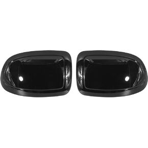 X AUTOHAUX Pair Black Exterior Rear View Mirror Housing Door Wing Mirror Covering Cap for GMC Sierra 1500 for Chevrolet Silverado 1500 1999-2006