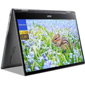 acer Newest Spin 513 2-in-1 Chromebook, Thin & Light 13.3" FHD IPS Touchscreen, Qualcomm Kryo 468 Processor, 4GB RAM, 64GB eMMC+ 128GB JVQ USB Driver, ‎All Day Battery, Chrome OS