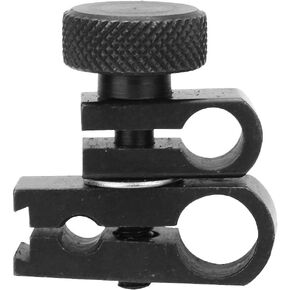 Dial Indicator Clamp Chuck, Black Tungsten Steel Rotatable Dovetail Clamp Portable Sleeve Lever Dial Gauge Swivel Dovetail Clamp for Dial Test Indicator Accessory 8MM 6MM 4MM