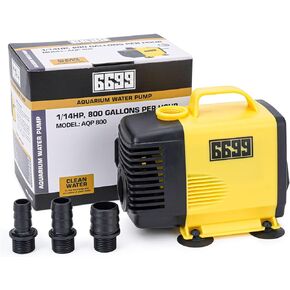 6699 Mini Submersible Water Pump 800GPH Ultra Quiet Fountain Pump with 6FT Power Cord 3 Nozzles for Fish Tank Pond Aquarium Hydroponics Water Removal AQP 800 in Kuwait