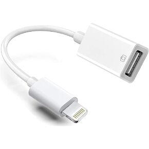 Lightning to USB Camera Adapter, Apple MFi Certified USB 3.0 OTG Dongle Cord for iPhone 13 12 11 X XS XR 8 Plus, iPad to Connect USB Flash Drive, Card Reader, Keyboard, Mouse, Piano, U Disk