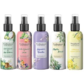 Pewfessional pre poop toilet spray, toilet odor eliminator, 4pack + 1Gift bottle, 2.5 Oz travel size in Saudi Arabia