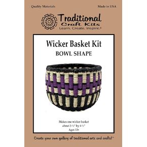 Wicker Basket Kit - Bowl Shape
