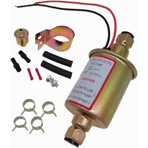 E8012S Universal 12V Electric Fuel Pump 5.5-9 PSI For All 12 Volt Cars, Trucks, Boats & Generators FD0002, P60430, EP12S, 6414671